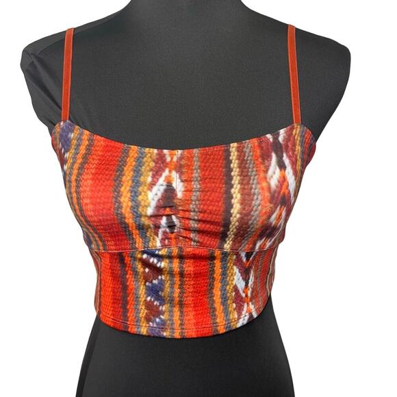 Mika, womens size small Aztec snake geometric adj strap Bralett bikini swimtop ￼ - Picture 8 of 8